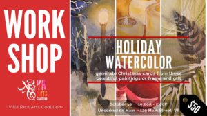 Holiday Watercolor Workshop @ Uncorked on Main | Villa Rica | Georgia | United States