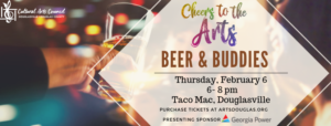 Cheers to the Arts "Beer and Buddies" @ Taco Mac, Douglasville | Douglasville | Georgia | United States