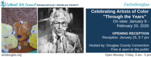 Celebrating Artists of Color "Through the Years" @ Cultural Arts Council Douglasville/ Douglas County | Douglasville | Georgia | United States
