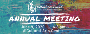 Cultural Arts Council Annual Meeting @ Cultural Arts Council Douglasville/Douglas County | Douglasville | Georgia | United States
