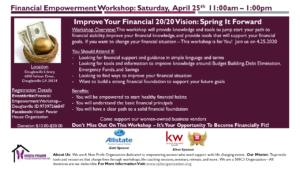 Financial Empowerment Workshop - Improve Your Financial 20/20 Vision: Spring It Forward @ Douglasville Library | Douglasville | Georgia | United States