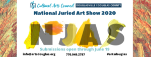 National Juried Art Show Submission Deadline @ Cultural Arts Center of Douglasville/Douglas County | Douglasville | Georgia | United States