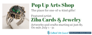 July Pop Up Arts Shop @ Cultural Arts Council Douglasville/Douglas County | Douglasville | Georgia | United States