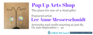 September Pop Arts Shop @ Cultural Arts Council Douglasville/Douglas County | Douglasville | Georgia | United States