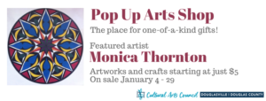 January Pop Up Arts Shop @ Cultural Arts Council Douglasville/Douglas County | Douglasville | Georgia | United States