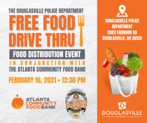 DPD Food Distribution Event @ Douglasville Police Department | Douglasville | Georgia | United States