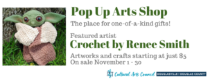 November Pop Up Arts Shop featuring Renee Smith @ Cultural Arts Council of Douglasville/Douglas County | Douglasville | Georgia | United States