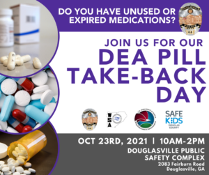 DEA Pill Take Back Day @ Douglasville Police Department | Douglasville | Georgia | United States