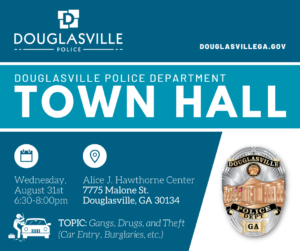 DPD Town Hall - Criminal Activity @ Jessie Davis Park - Alice J. Hawthorne Center | Douglasville | Georgia | United States