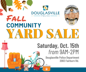 DPD Fall Community Yard Sale @ Douglasville Police Department | Douglasville | Georgia | United States