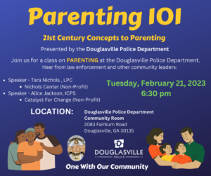 Parenting 101 @ Douglasville Police Department Community Room | Douglasville | Georgia | United States