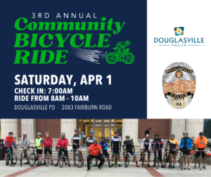 DPD Community Bicycle Ride @ Douglasville Police Department | Douglasville | Georgia | United States