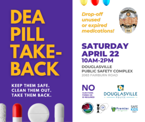 DEA Pill Take Back @ Douglasville Police Department | Douglasville | Georgia | United States