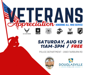 Veterans Appreciation Event @ Douglasville Police Department | Douglasville | Georgia | United States