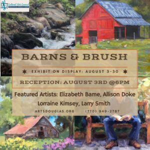 Barns & Brush Exhibit - Opening Reception @ Cultural Arts Center | Douglasville | Georgia | United States