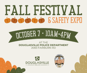 DPD Fall Festival & Safety Expo w/Faith & Blue @ Douglasville Police Department | Douglasville | Georgia | United States